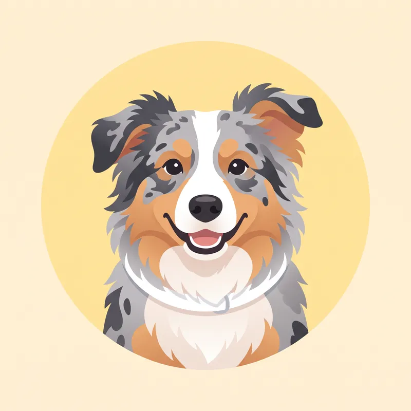 Australian Shepherd illustration