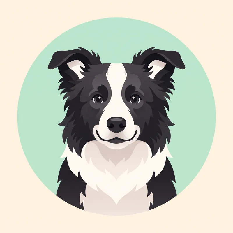 Border Collie illustration