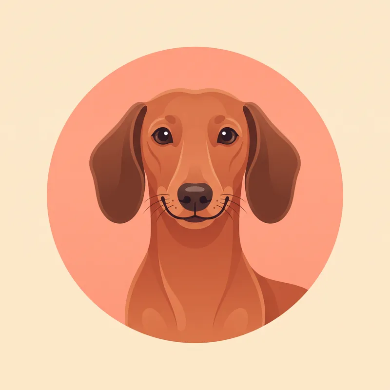 Dachshund illustration