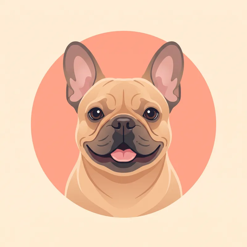 French Bulldog illustration