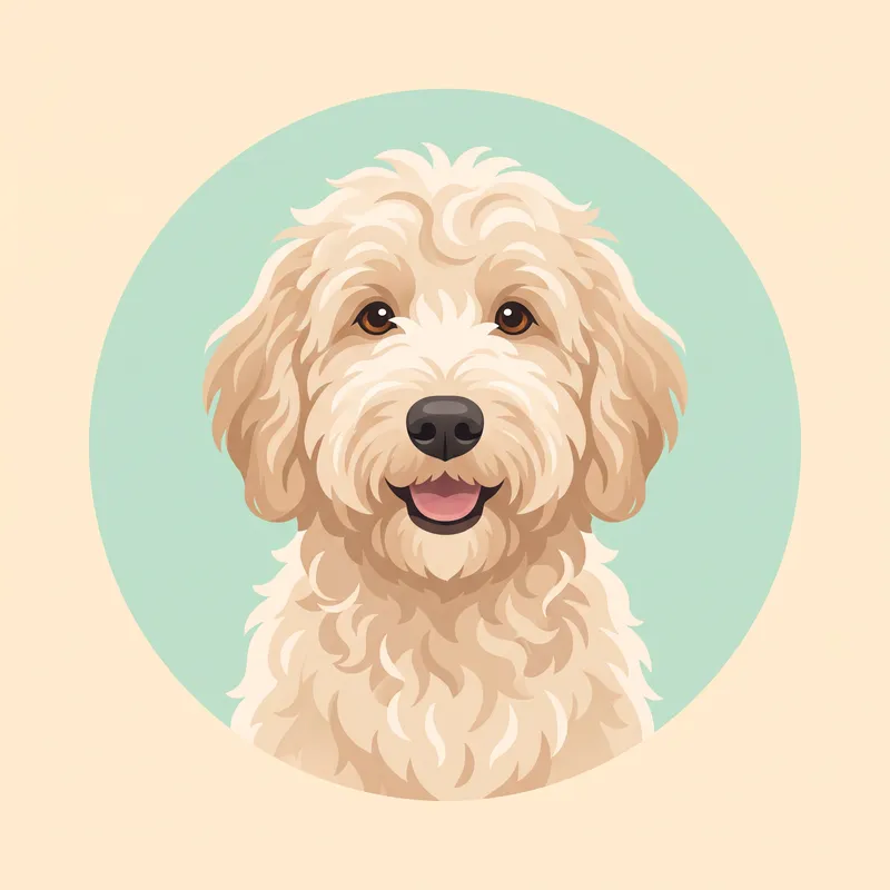 Goldendoodle illustration