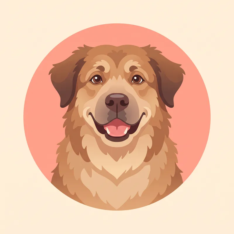 Large dogs illustration