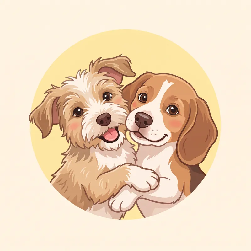 Puppies illustration