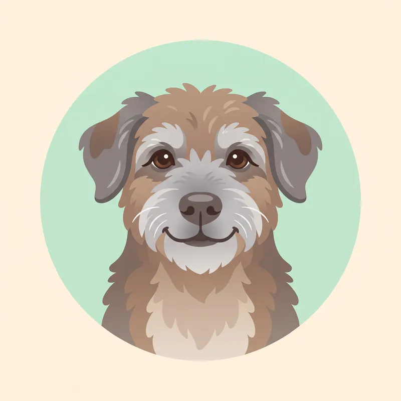 Senior dogs illustration
